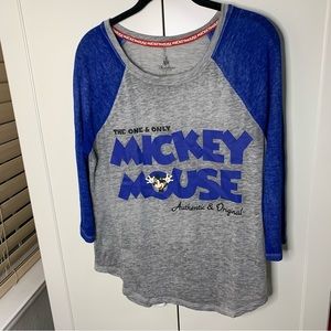 Disney Parks Thin Mickey Mouse Rugby Style Shirt